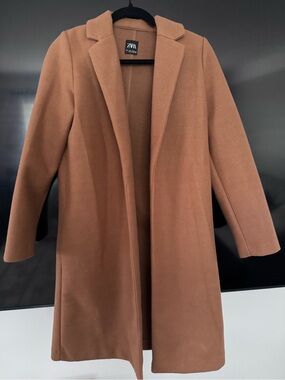 Zara Camel Color Long Coat